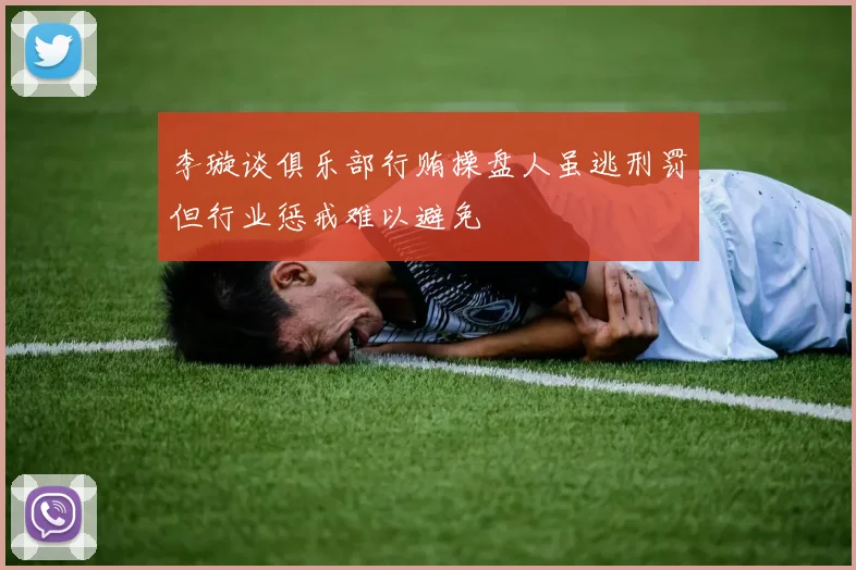 李璇谈俱乐部行贿操盘人虽逃刑罚但行业惩戒难以避免